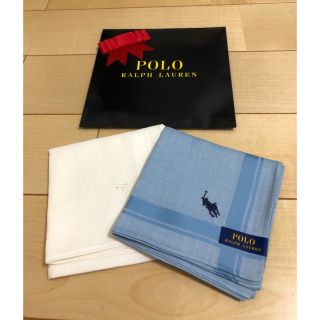 ポロラルフローレン(POLO RALPH LAUREN)のラルフローレン　ハンカチ　2枚セット　メンズ　[新品＊未使用](ハンカチ/ポケットチーフ)