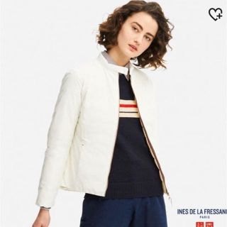 ユニクロ(UNIQLO)のUNIQLO【新品】イネスコラボ♡【冬の白】(ブルゾン)