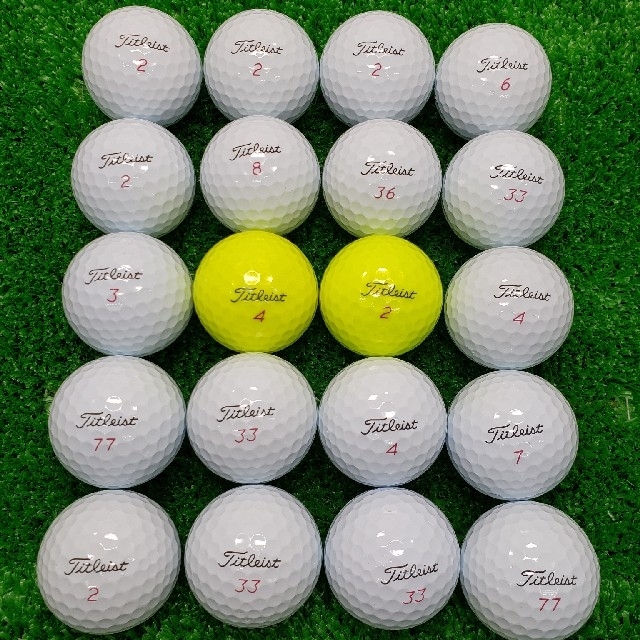 Titleist  PROV1X  2019年モデル　20球　ロストボール