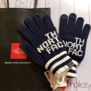 ザノースフェイス(THE NORTH FACE)のぶ〜様用　THE NORTH FACE ビッグ ロゴ イーニット グローブ S(手袋)