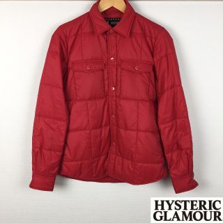 ヒステリックグラマー(HYSTERIC GLAMOUR)の極美品 ヒステリックグラマー ジャケット 中綿入 レッド サイズS(ダウンジャケット)