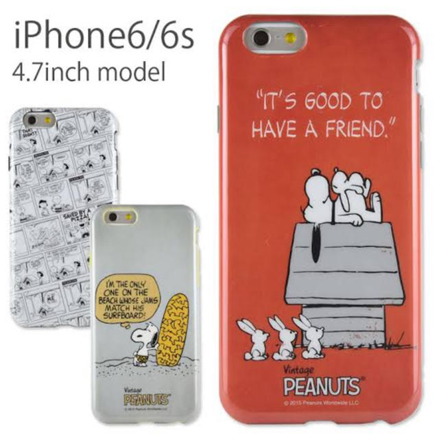 PEANUTS(ピーナッツ)のスヌーピー iPhoneケース スマホ/家電/カメラのスマホアクセサリー(iPhoneケース)の商品写真