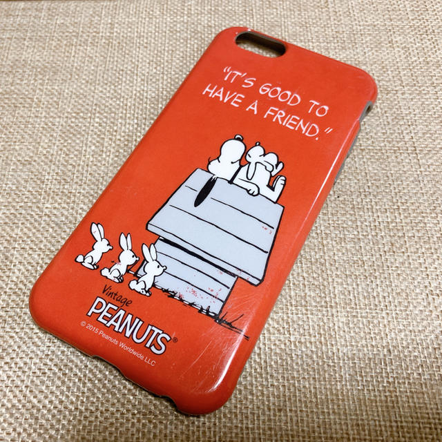 PEANUTS(ピーナッツ)のスヌーピー iPhoneケース スマホ/家電/カメラのスマホアクセサリー(iPhoneケース)の商品写真