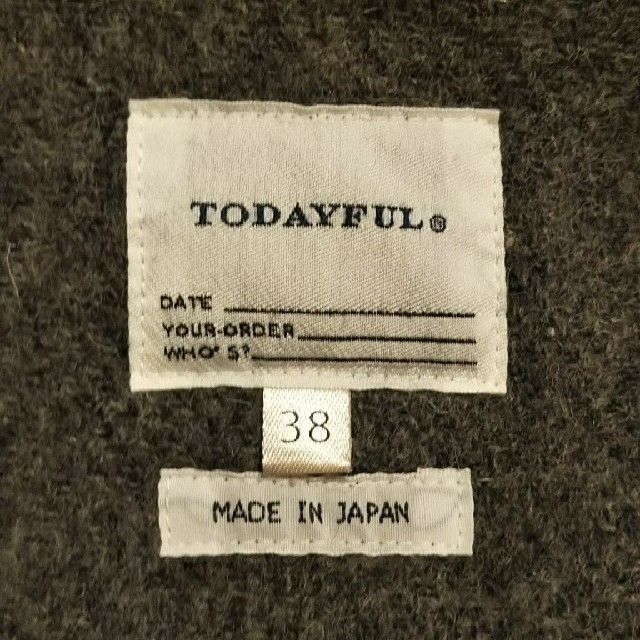 TODAYFUL(トゥデイフル)のTodayful コート お値下げ 12月8日までの出品 レディースのジャケット/アウター(ダッフルコート)の商品写真