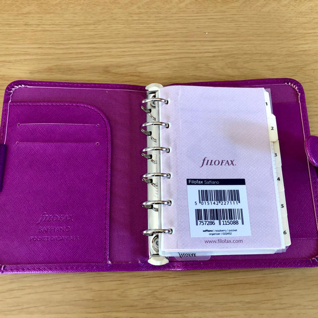 Filofax(ファイロファックス)のFilofax 6穴バイブルサイズシステム手帳 インテリア/住まい/日用品の文房具(カレンダー/スケジュール)の商品写真