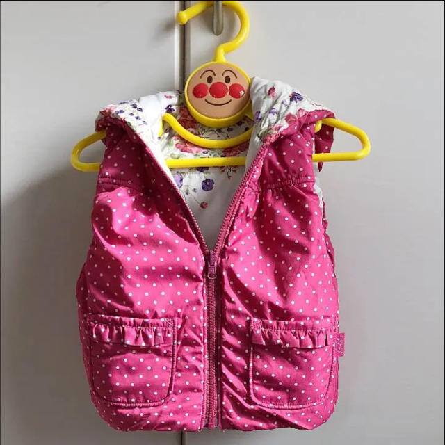 hakka baby(ハッカベビー)のハッカベビーhakka babyのリバーシブルダウン　80 キッズ/ベビー/マタニティのベビー服(~85cm)(ジャケット/コート)の商品写真