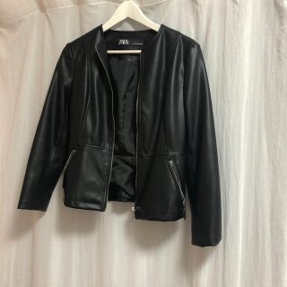 ザラ(ZARA)のレザージャケット(ノーカラージャケット)