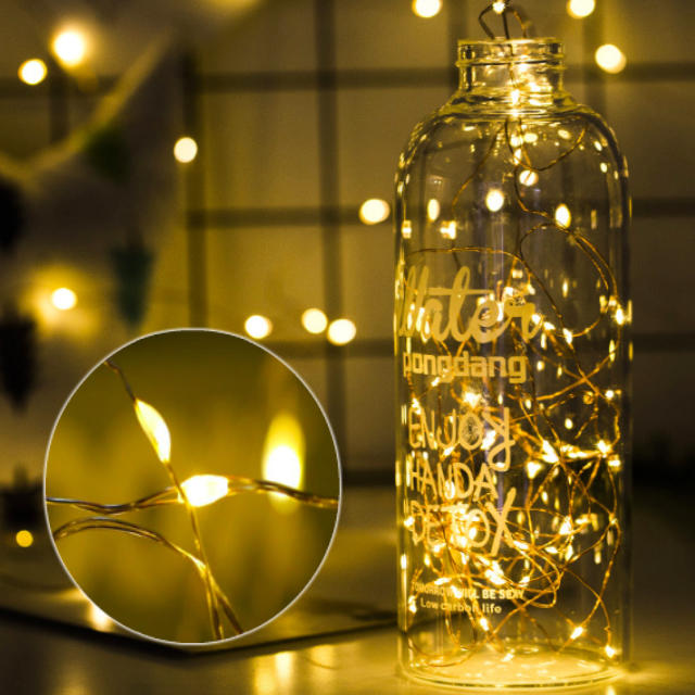 LED イルミネーション 電池式 ワイヤー式 ジュエリーライト クリスマス インテリア/住まい/日用品のライト/照明/LED(その他)の商品写真