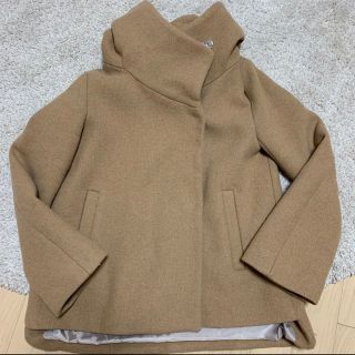 ザラ(ZARA)のzara ショートコート ラップカラーショートコート(ピーコート)