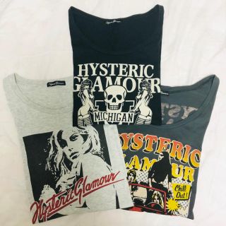 ヒステリックグラマー(HYSTERIC GLAMOUR)のHYSTERIC GLAMOUR 3枚セット ロンT Tシャツワンピ(Tシャツ(長袖/七分))