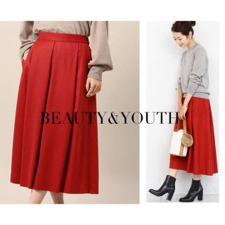 ビューティアンドユースユナイテッドアローズ(BEAUTY&YOUTH UNITED ARROWS)のBEAUTY&YOUTH サキソニータックスカート(ロングスカート)