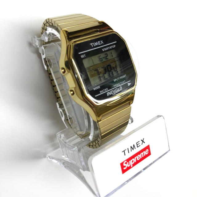 Supreme Timex Digital Watch Gold
