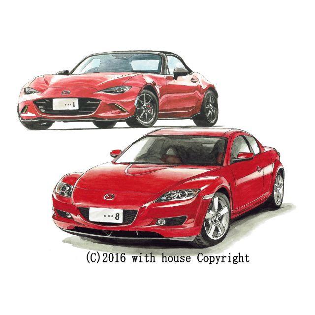 NC-115 ロードスター/RX-8限定版画 直筆サイン額装●作家 平右ヱ門 エンタメ/ホビーの美術品/アンティーク(版画)の商品写真