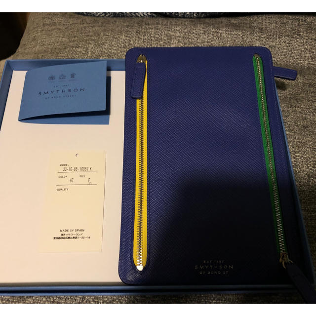 Smythson(スマイソン)の新品SMYTHSON スマイソンカレンシーケースジップカレンシ メンズのバッグ(トラベルバッグ/スーツケース)の商品写真