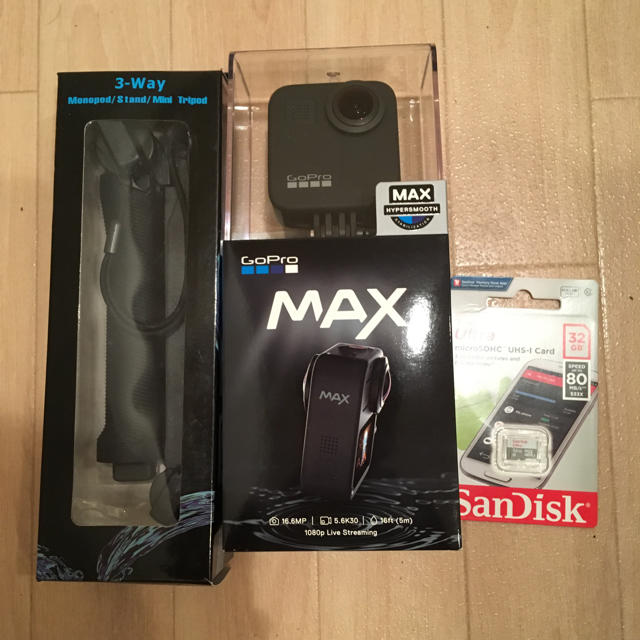 新品 GoPro MAX 3点セット154g