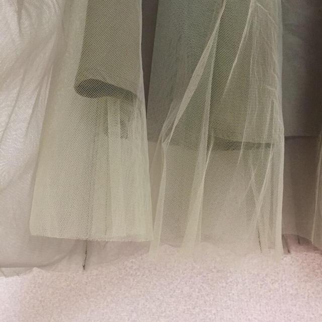 FRAY I.D(フレイアイディー)のFRAY ID♡チュールスカート♡カーキ レディースのスカート(ひざ丈スカート)の商品写真