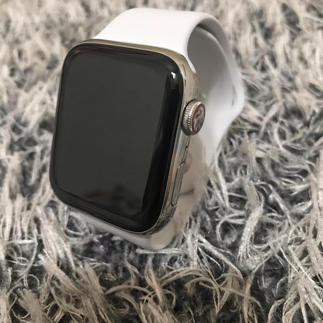 人気商品 Apple Watch - 中古 アップルウォッチ シリーズ4 ステンレス GPS +セルラー 腕時計(デジタル)