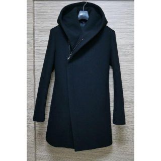 ジュンハシモト(junhashimoto)の美品☆ジュンハシモト　 WRAPCOAT　ラップフードコート　サイズ２(モッズコート)