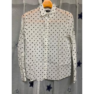 ポールスミス(Paul Smith)のポールスミス LOGO DOT シャツ ブラウス ホワイト レディース(シャツ/ブラウス(長袖/七分))