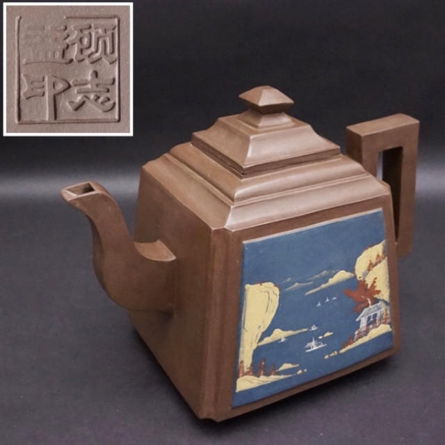中国古美術品　急須　紫砂茶器 「顧景舟」在銘