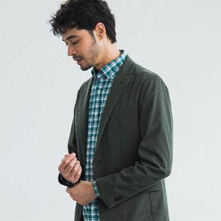 ユナイテッドアローズグリーンレーベルリラクシング(UNITED ARROWS green label relaxing)のユナイテッドアローズ テーラードジャケット オリーブ　L(テーラードジャケット)