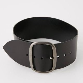 スライ(SLY)のSLY THICK WIDE BELT 太ベルト 黒 BLACK(ベルト)