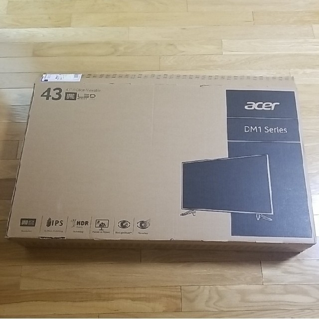 Acer(エイサー)のAcer エイサー 43インチ 4K モニター IPS 使用期間3ヶ月 美品 スマホ/家電/カメラのPC/タブレット(ディスプレイ)の商品写真