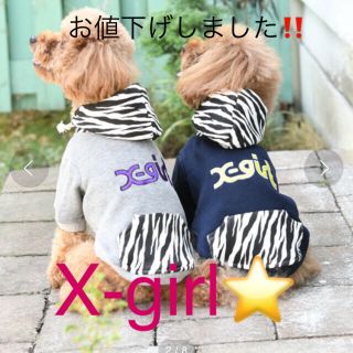 エックスガール(X-girl)の美品⭐️X-girl⭐️犬⭐️お洋服(犬)