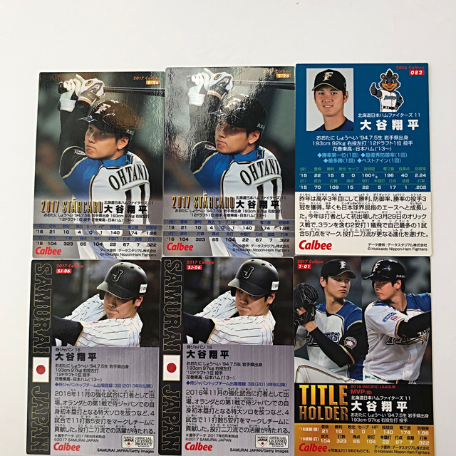 大谷翔平 北海道日本ハムファイターズ BBM プロ野球チップス カード-