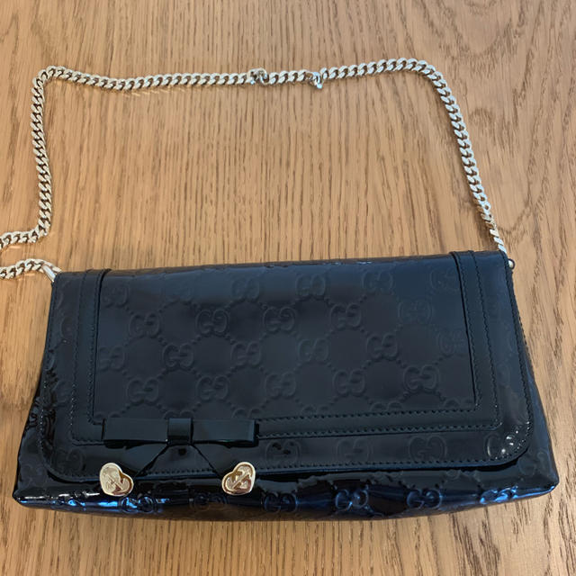 G - 【正規品・美品】グッチ エナメルクラッチバッグの通販 by Tomo