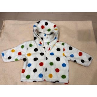 ベビーギャップ(babyGAP)の☆美品☆babyGAP ギャップ 水玉 フリースアウター(カーディガン/ボレロ)