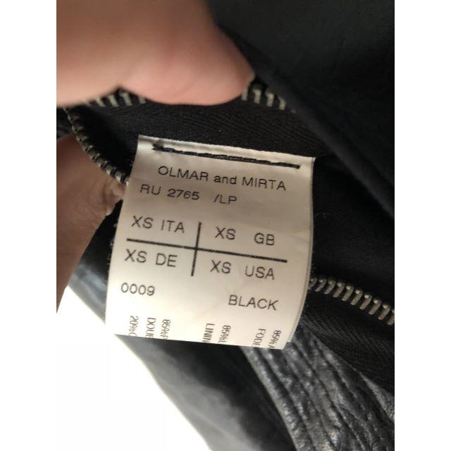 Rick Owens(リックオウエンス)のリックオウエンス レザーライダースジャケット 　定価26万円 メンズのジャケット/アウター(レザージャケット)の商品写真