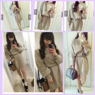 SNIDEL - ♡オフショルベルト付きニットOPセット♡の通販 by あにゃ ...