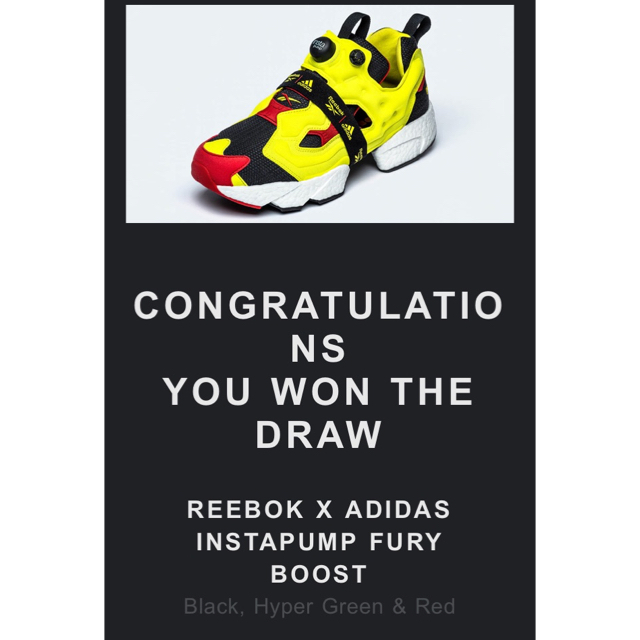 靴/シューズインスタ　ポンプフューリー　ブースト　adidas REEBOK