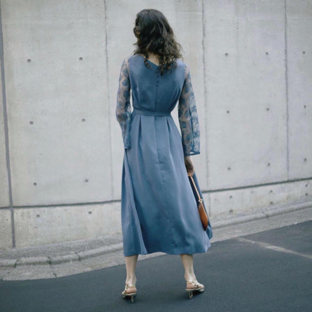 Ameri vintage LACE SLEEVE REFINED DRESS フォーマル/ドレス Ameri vintage LACE SLEEVE REFINED DRESS フォーマル/ドレス