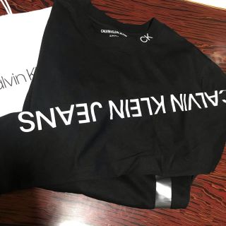 カルバンクライン(Calvin Klein)の【希少デザイン★py様専用】カルバンクライン 袖ロゴ ロンT(Tシャツ/カットソー(七分/長袖))