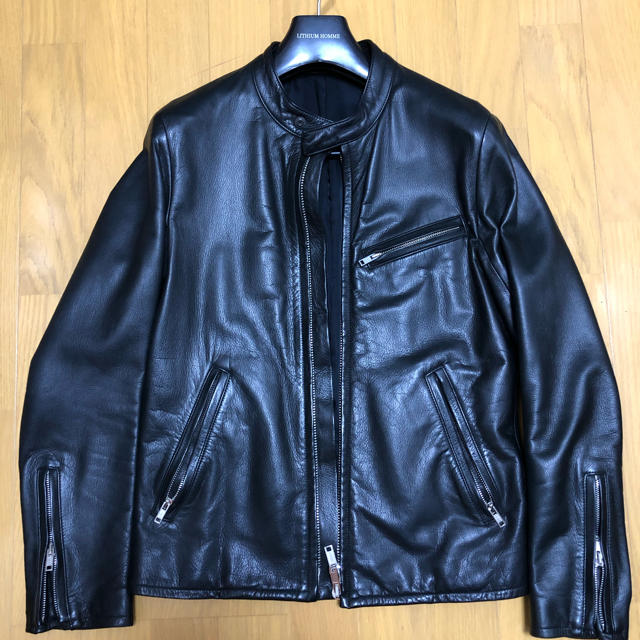 LITHIUM HOMME シングルライダースジャケット リチウムオム 上品な