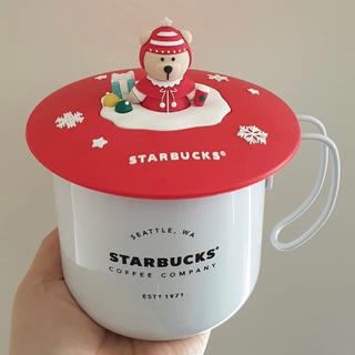 スターバックスコーヒー(Starbucks Coffee)の台湾 スターバックス クリスマス ベアリスタ キャップ 1点(食器)