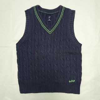 ベビーギャップ(babyGAP)のGAP 100cm セーター ベスト 紺 ネイビー(ニット)