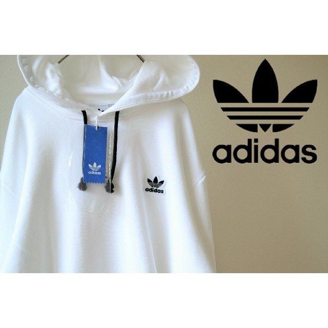 adidas(アディダス)のadidas originals 大きいサイズ トレフォイル ワッペン パーカー メンズのトップス(パーカー)の商品写真