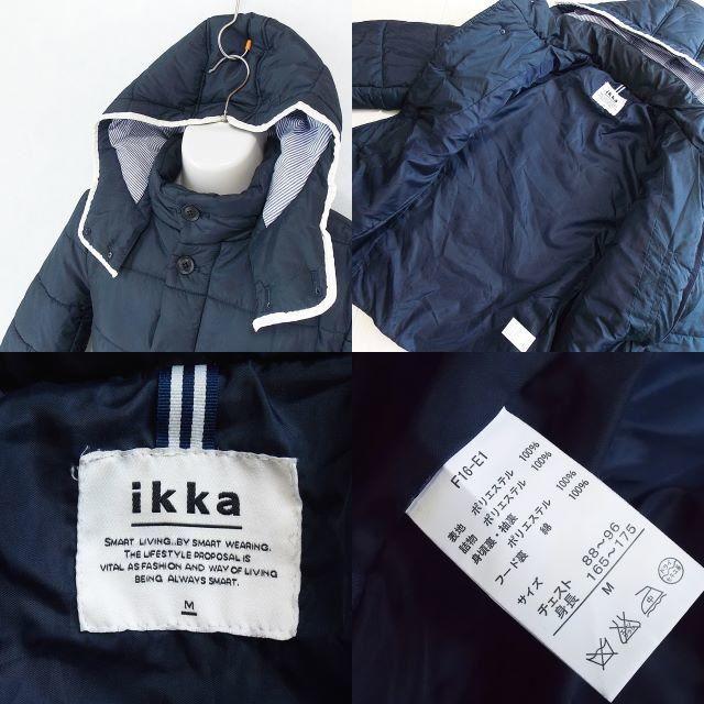 ikka(イッカ)の【ikka】 美品 イッカ ネイビー中綿ジャケット サイズM メンズのジャケット/アウター(ブルゾン)の商品写真