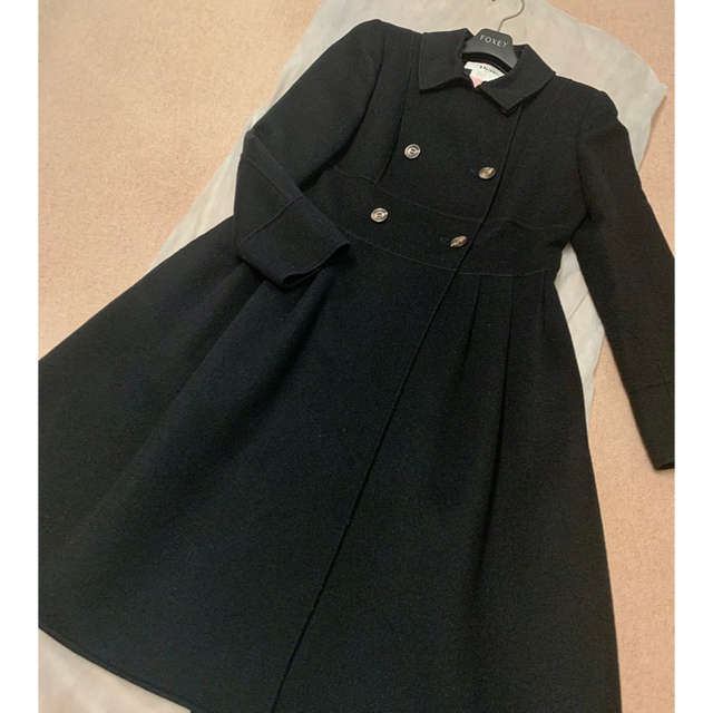 Rene ルネ コート ファー襟 黒 36 | www.chirurgie-ophtalmo.com