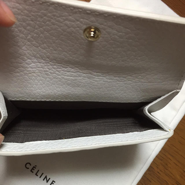 celine(セリーヌ)のセリーヌ 折財布 レザー ホワイト レディースのファッション小物(財布)の商品写真