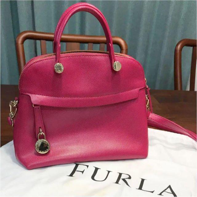 FURLA  フルラ  パイパー  レザー  バック  ピンク  PIPER