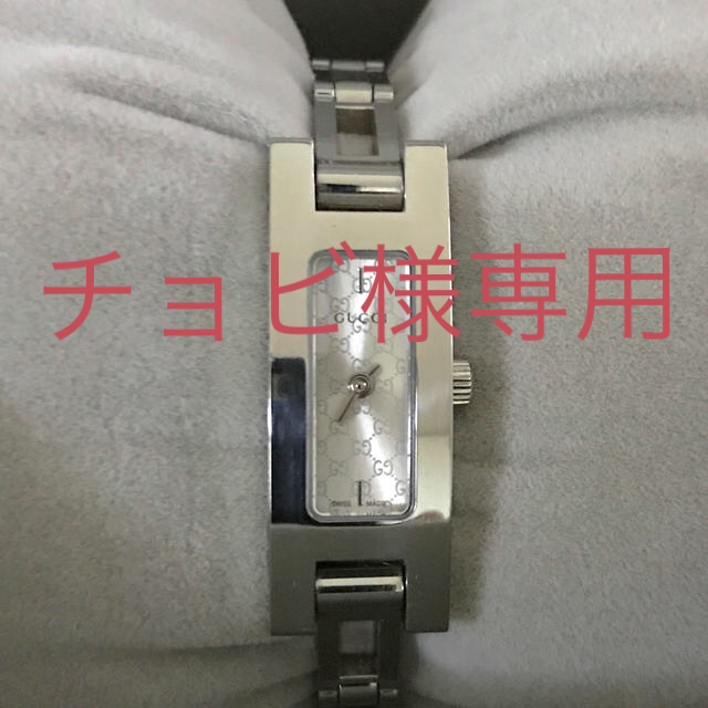 Gucci(グッチ)の保証書付【GUCCI/グッチ】3900L GG柄シルバー文字盤　レディース　 レディースのファッション小物(腕時計)の商品写真