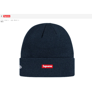 Supreme - supreme×New Era S Logo Beanie 送料込 完売ネイビーの通販