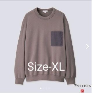 ジェイダブリューアンダーソン(J.W.ANDERSON)のＪＷアンダーソン 　Uniqlo　スウェットシャツ　グレー　SIZE-XL(スウェット)