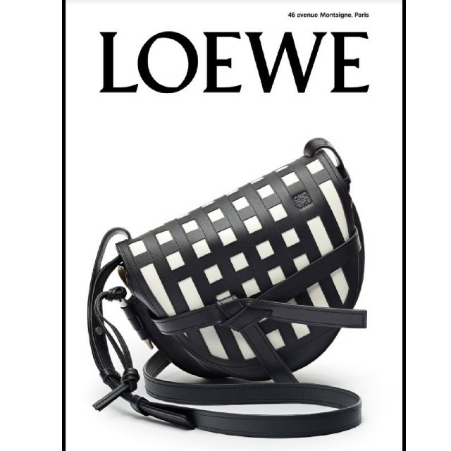 LOEWE - mii☆【新品】LOEWE ロエベ 2019 ゲートスモールバッグ黒/白