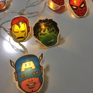 クリスマスツリーにも！MARVELヒーローズライト(インテリア雑貨)