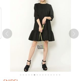 スナイデル(SNIDEL)のNa'sさん専用　　snidel 黒ミニワンピース(ひざ丈ワンピース)